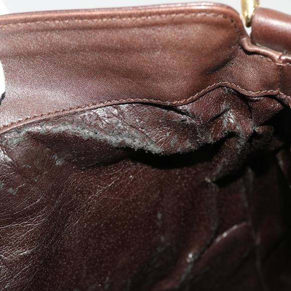 GUCCI Bamboo Hand Bag Leather 2way Black 001.2852.1577.0 Auth bs5868 - Picture 10 of 16